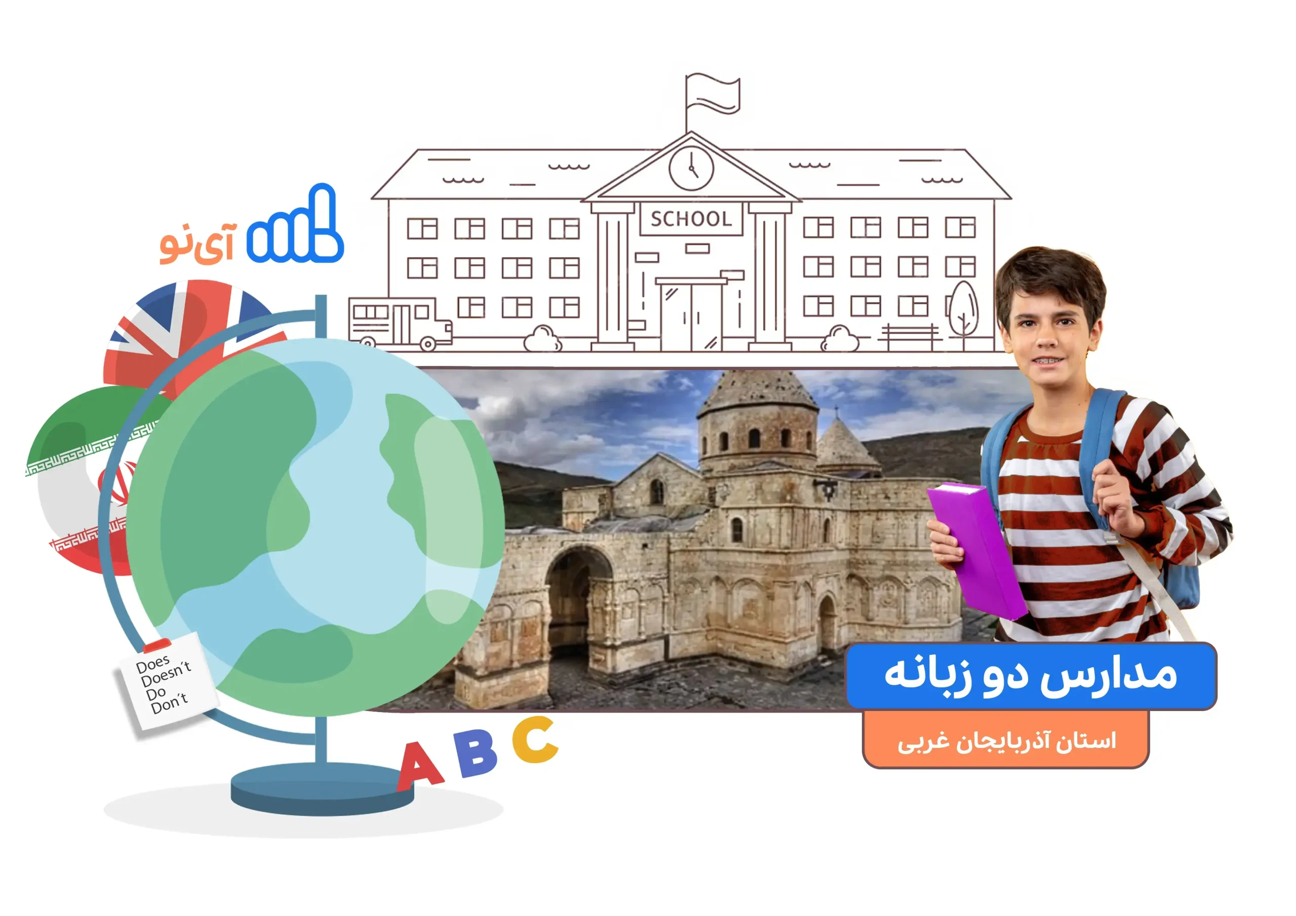 مدارس دو زبانه در آذربایجان غربی